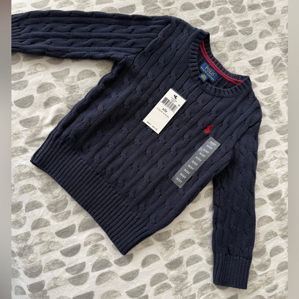 Toddler Boys Ralph Lauren Sweater (3T - New with Tags)